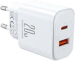 JOYROOM Incarcator de retea JR-TCF05 Flash, 20W, USB-C/USB-A Alb (33467) - vexio