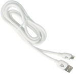 AVAX CB621 CREAMY+ USB A - Type C gyorstöltő kábel, 2.4A, fehér-ezüst - 1, 5m