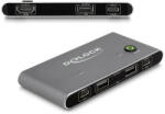  Delock USB-C -s KVM kapcsoló HDMI-hez 8K 60 Hz USB 2.0 csatlakozó felülettel (11486)