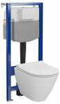 Cersanit Set rezervor wc incastrat, vas wc suspendat si capac wc slim Cersanit City C14Aqua 50 (S701-794)
