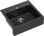 Quadron Bill chiuveta graniteq 59.5x54 cm negru HCQB6054U8_BS (HCQB6054U8BS) Chiuveta