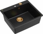 Quadron Morgan chiuveta graniteq 56.5x49.5 cm negru HB8304U7-FM_C1_P2O (HB8304U7FMC1P2O) Chiuveta