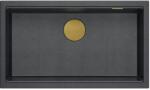 Quadron Logan chiuveta graniteq 76x45 cm negru-antracit HQD7644U8_PVDG1_U (HQD7644U8PVDG1U) Chiuveta