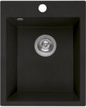 Laveo Chichi chiuvetă din granit 48x39 cm negru SBH710T Chiuveta
