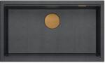 Quadron Logan chiuveta graniteq 76x45 cm negru-antracit HQD7644U8PVDC1U (HQD7644U8PVDC1U) Chiuveta