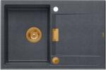 Quadron Owen chiuveta graniteq 76x50 cm negru HQO7650U8_PVDC1 (HQO7650U8PVDC1) Chiuveta