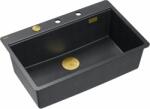 Quadron Marc chiuveta graniteq 75x49 cm negru HQM7650U8_FM_PVDG1 (HQM7650U8FMPVDG1) Chiuveta