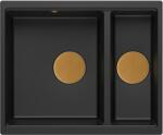 Quadron Logan chiuveta graniteq 55x46 cm negru HCQL5646U7-C1_U (HCQL5646U7C1U) Chiuveta