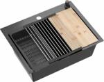 Quadron Luke chiuvetă cu accesorii 58x45 cm ZH5845PVDBLM (ZH5845PVDBLM) Chiuveta