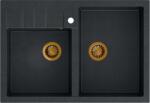 Quadron Bill chiuveta graniteq 90x62 cm negru HCQB9062U8_PVDC1 (HCQB9062U8PVDC1) Chiuveta