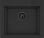 Pyramis Siros chiuvetă din granit 57x51.5 cm negru 070169002 Chiuveta