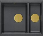Quadron Logan chiuveta graniteq 55x46 cm negru HCQL5646U8-G1_U (HCQL5646U8G1U) Chiuveta