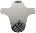 Rock Shox AM Fender teleszkópra szerelhető műanyag MTB első sárvédő, 26-29 colos bringákhoz, ezüst-fehér színátmenetes, fekete logo