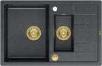 Quadron Morgan chiuveta graniteq 78x50 cm negru HB8224U8-G1_P2O (HB8224U8G1P2O) Chiuveta