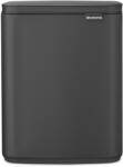Brabantia Bo cos de gunoi 12 l negru-gri 233746 (233746) Cos de gunoi
