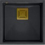 Quadron David chiuveta graniteq 42x42 cm negru HQD4242U8-G1 (HQD4242U8G1) Chiuveta