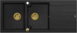 Quadron Evan chiuveta graniteq 116x50 cm negru HQE11650U7_PVDG1_P2O (HQE11650U7PVDG1P2O) Chiuveta