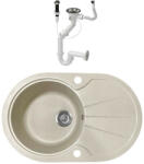  Gránit mosogató NERO Provence + dugókiemelő (bézs)
