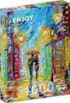 Enjoy 1000 db-os puzzle - Rainy Romance in the City (1431) (1431)
