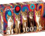 Enjoy 1000 db-os puzzle - Five Cats (2131) (2131)