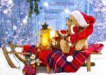 Enjoy 1269 - Teddy Bears with Santa Hats - 1000 db-os puzzle (1269)