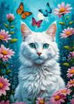 Enjoy 2140 - White Cat - 1000 db-os puzzle (2140)
