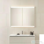 Geberit ONE 105x90 cm-es 2 ajtós falsík alatti tükrös szekrény ComfortLight világítással, fehér/porszórt alumínium 505.804. 00.2 (505804002)