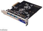 Akasa USB 3.2 Gen 2 Type-C and Type-A to PCIe Host Card (AK-PCCU3-09) - nyomtassingyen