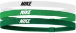 Nike Fejpánt Nike Elastic Headbands 2.0 3P - white/stadium green/black