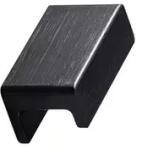  Furnipart Fogantyú STATION 32mm, alu csiszolt matt fekete (437620032-76)