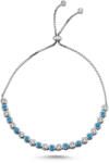 BeSpecial Bratara tennis argint reglabila cu ochi de deochi (BTU0350)