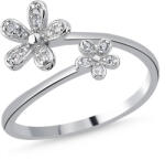 BeSpecial Inel argint cu flori si zirconii (ITU0569)