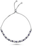 BeSpecial Bratara tennis argint reglabila cu ochi de deochi (BTU0348)