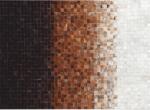 Mobikon Covor de lux din piele alb maro negru patchwork 200x140 cm (0000188792) - storel Covor