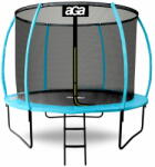 AGA EXCLUSIVE trambulin 250 cm világoskék + védőháló + létra