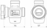 ESBE VTC317 termosztatikus töltőszelep 1"-1 1/2" külső menetes 60C kvs=3, 2 (51002400) (51002400)