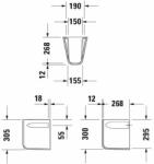 Duravit D-Code szifontakaró (085718000) (8571800002)