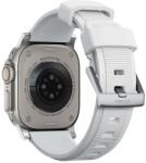 NOMAD Accesoriu smartwatch NOMAD Rugged Strap compatibila cu Apple Watch 4/5/6/7/8/9/SE/Ultra1/2 42/44/45/49mm White/Silver (NM01572585)