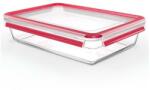 Tefal - 3 l MSEAL GLASS élelmiszertároló, piros/üveg N1041210 (GS0283)