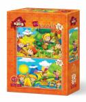 Art Puzzle Пъзел Art Puzzle Пролет - Есен, 2 в 1, 59 части