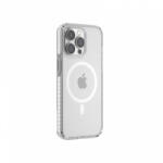 DEVIA Guardian sorozatú átlátszó fehér kerettel MagSafe védőtok Apple iPhone 15 Pro készülékhez - pixelrodeo