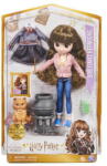 Spin Master Wizarding World Harry Potter, 8-inch Brilliant Hermione Granger Doll Gift Set with 5 Accessories and 2 Outfits, Kids Toys for Ages 5 and up - pcone Papusa