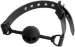 Fetish Submissive Bondage Breathable Silicone Ball Gag Black