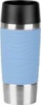 emsa TRAVEL MUG Waves thermal mug (light blue/stainless steel, 0.36 liters) (N2010700) - pcone