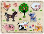 Woodyland Puzzle din lemn, Woody, Animale domestice, 8 piese (S00004213_001w) Puzzle