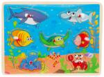 Sunman Puzzle din lemn, Animale marine, 7 piese (S00004220_001w) Puzzle