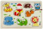 Sunman Puzzle din lemn, Animale salbatice, 8 piese (S00004212_001w) Puzzle