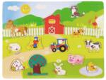 Woodyland Puzzle din lemn, Woody, Ferma, 13 piese (S00004224_001w) Puzzle