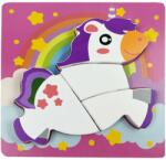 Sunman Puzzle din lemn, Unicorn, 4 piese (S00004223_001w) Puzzle