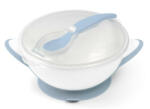 BabyOno tányér - tapadó aljú, fedeles, kanállal kék 1063/05 (1063/)